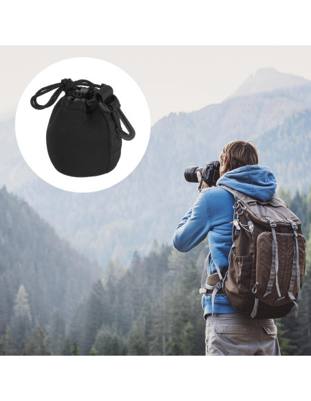 Bolsa de Lente Neopreno PATIKIL 2 Pcs 7x10 cm Impermeable