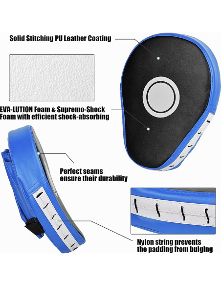 Guantes de Boxeo Oranlife 2PCS Cuero PU para Entrenamiento