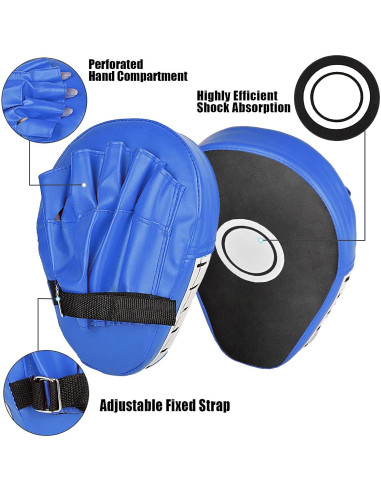 Guantes de Boxeo Oranlife 2PCS Cuero PU para Entrenamiento