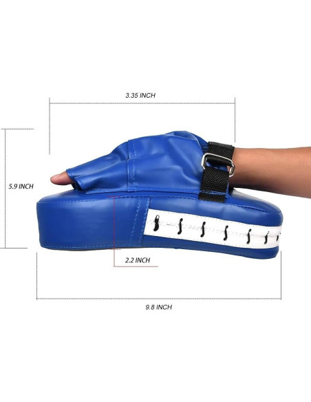 Guantes de Boxeo Oranlife 2PCS Cuero PU para Entrenamiento