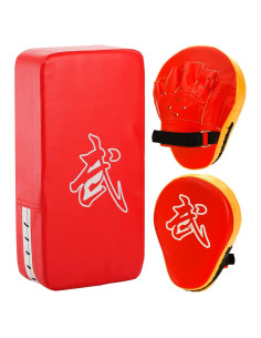 Set de Mitones de Boxeo y Almohadillas WUWEOT 2-en-1