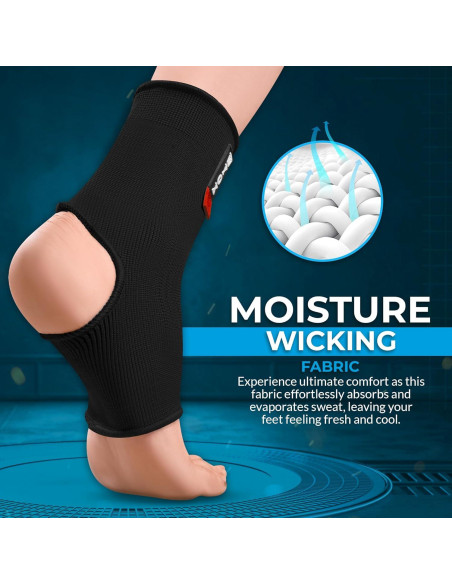 Faja de Compresión para Tobillo WYOX - Soporte Unisex Negro