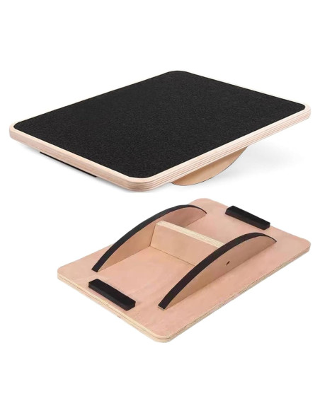 Tabla de Equilibrio Juoe Antideslizante 350LBS Madera 44.45x34.29cm