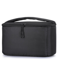 Bolsa de Cámara Plegable Acolchada S-ZONE para DSLR Negro