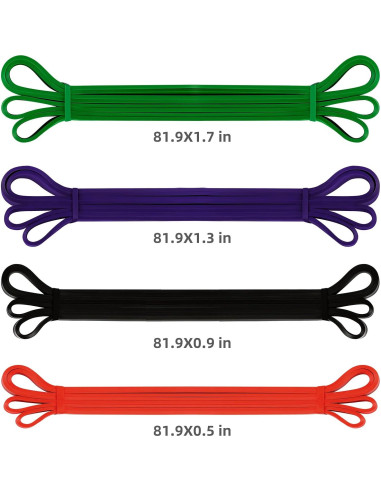 Conjunto de 4 Bandas de Resistencia OTURGC para Ejercicio