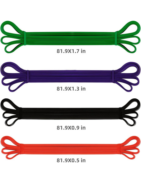 Conjunto de 4 Bandas de Resistencia OTURGC para Ejercicio