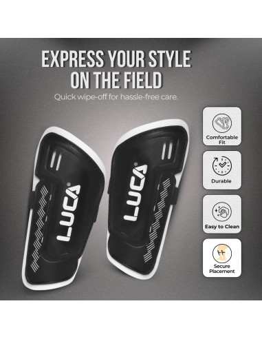 Espinilleras de Fútbol LUCA para Jóvenes y Adultos - Tamaño Mediano