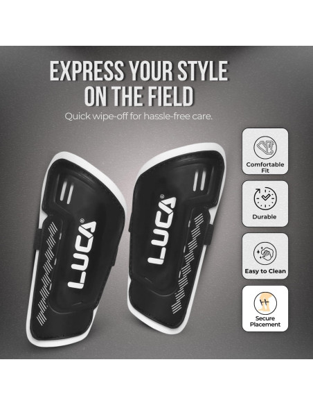 Espinilleras de Fútbol LUCA para Jóvenes y Adultos - Tamaño Mediano