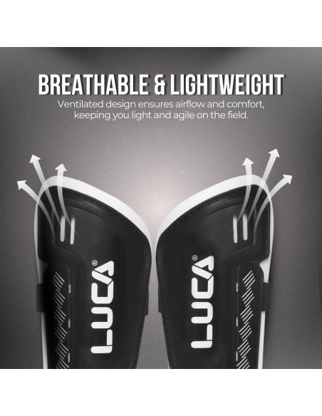 Espinilleras de Fútbol LUCA para Jóvenes y Adultos - Tamaño Mediano