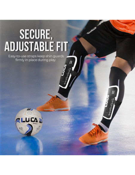 Espinilleras de Fútbol LUCA para Jóvenes y Adultos - Tamaño Mediano