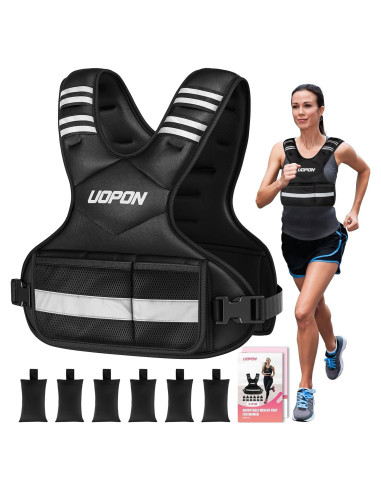 Chaleco con peso ajustable UOPON 2.7-5.4 kg para mujeres