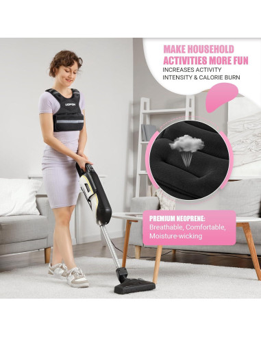 Chaleco con peso ajustable UOPON 2.7-5.4 kg para mujeres