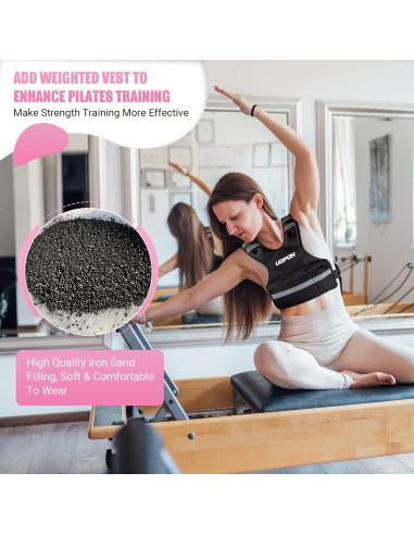 Chaleco con peso ajustable UOPON 2.7-5.4 kg para mujeres