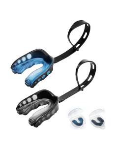 Protector Bucal Deportivo Ordbuum para Fútbol y Más - Azul y Negro