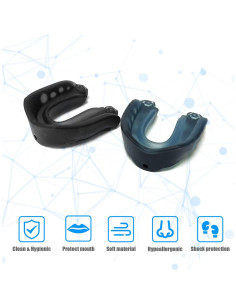 Protector Bucal Deportivo Ordbuum para Fútbol y Más - Azul y Negro 2