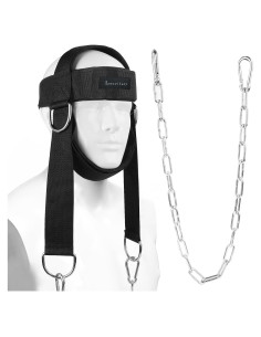 Arnés de Entrenamiento para Cuello Leesvilary con Cadena de Acero