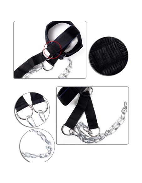 Arnés de Cuello Ajustable Leesvilary para Entrenamiento de Fuerza
