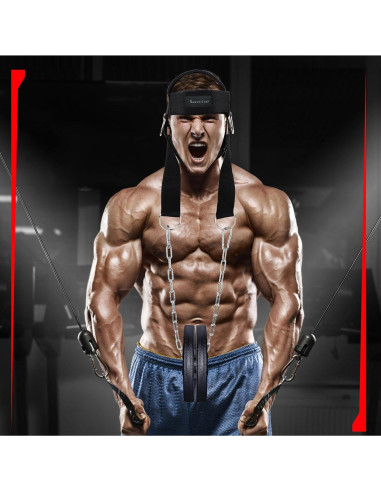 Arnés de Entrenamiento para Cuello Leesvilary con Cadena de Acero