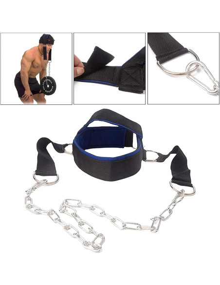 Arnés de Cuello Ajustable Leesvilary para Entrenamiento de Fuerza