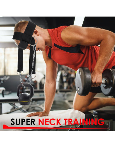 Arnés de Entrenamiento para Cuello Leesvilary con Cadena de Acero