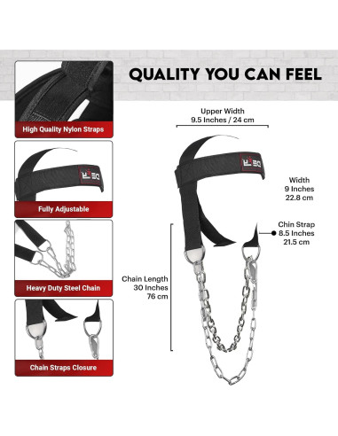 Arnés de Cuello Defy para Levantamiento de Pesas - Ajustable