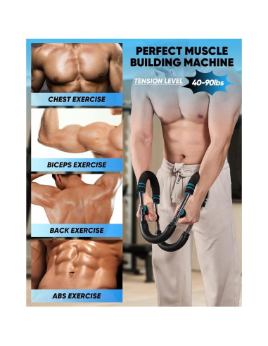 Entrenador de brazos LYKAN Twister 18-45kg ajustable portátil