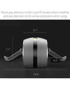 Rueda de Abdominales A.F.N.A.L con Resorte de Resistencia 37 cm 2