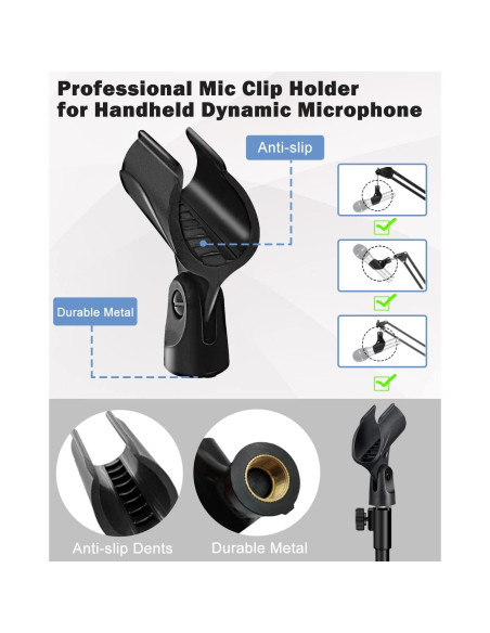 Soporte de Micrófono de Escritorio Trípode Plegable Mictop