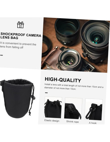 Bolsa de Neopreno para Lentes DSLR SHOWERORO 9.5x14cm