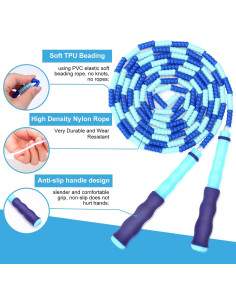 Cuerda de Saltar GRAWUN para Niños - 3 Colores Ajustable 2