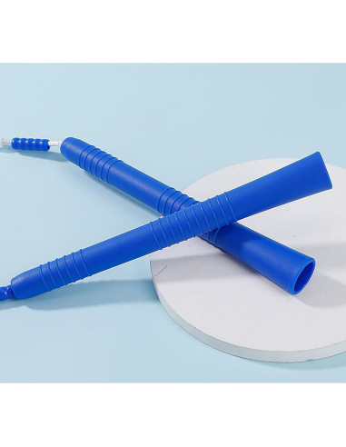 Cuerda para Saltar YIKANGHENG 1m Azul y Morado con Mango Plástico