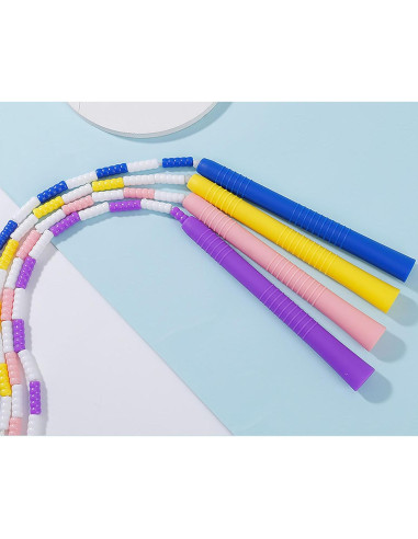 Cuerda para Saltar YIKANGHENG 1m Azul y Morado con Mango Plástico