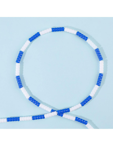 Cuerda para Saltar YIKANGHENG 1m Azul y Morado con Mango Plástico