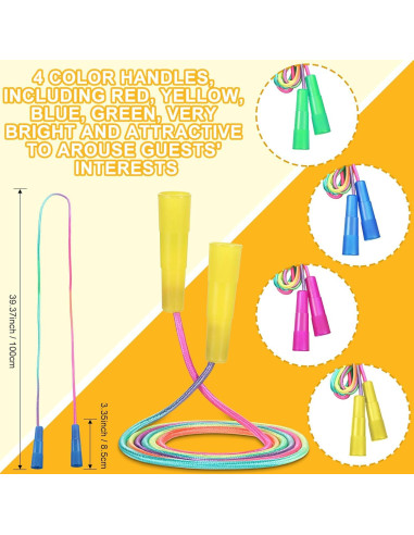 Cuerdas de Saltar Arcoíris Leyndo 24 Piezas 2.2m Nylon