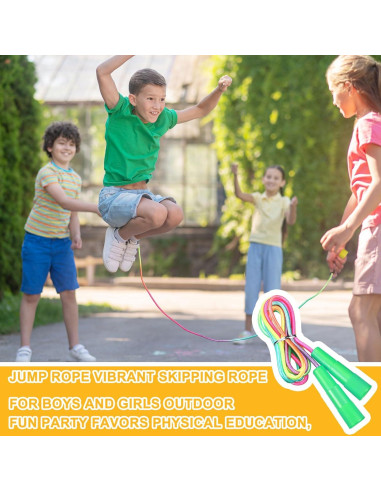 Cuerdas de Saltar Arcoíris Leyndo 24 Piezas 2.2m Nylon