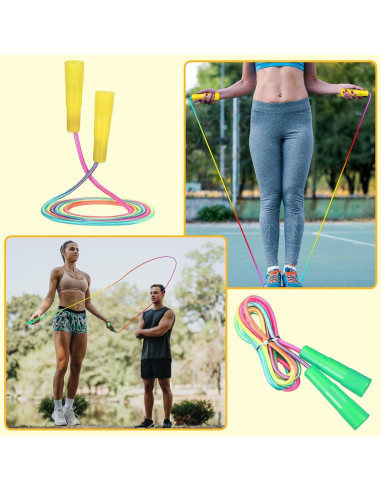 Cuerdas de Saltar Arcoíris Leyndo 24 Piezas 2.2m Nylon