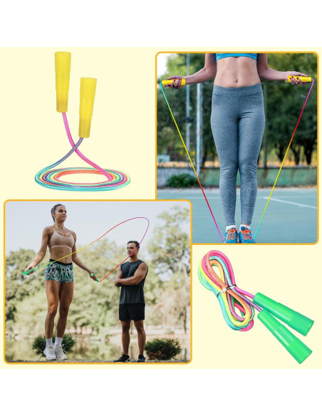 Cuerdas de Saltar Arcoíris Leyndo 24 Piezas 2.2m Nylon