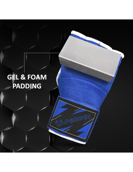 Guantes de Gel AVICORN QuickWraps Niños X-Pequeño Azul/Blanco