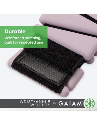 Pesas de Muñeca y Tobillo Gaiam 1.81 kg Rosa Polvoriento