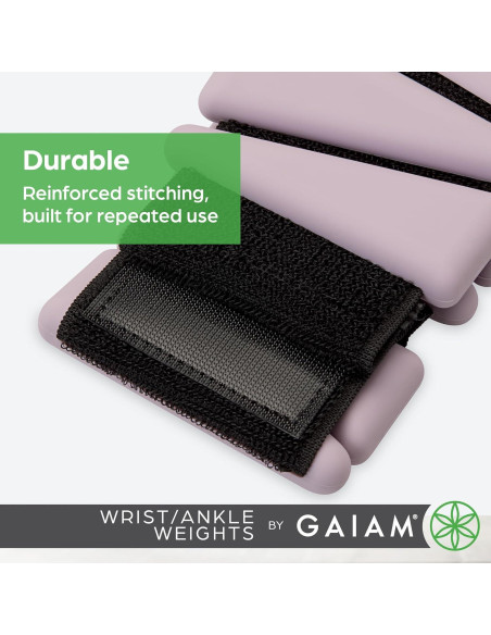Pesas de Muñeca y Tobillo Gaiam 1.81 kg Rosa Polvoriento
