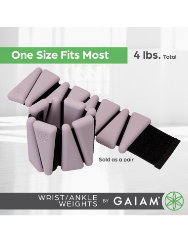 Pesas de Muñeca y Tobillo Gaiam 1.81 kg Rosa Polvoriento