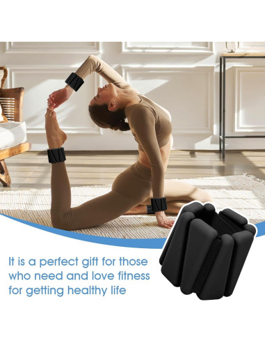 Conjunto de Pesas Ajustables Grednfhat 0.45 kg para Muñeca y Tobillo