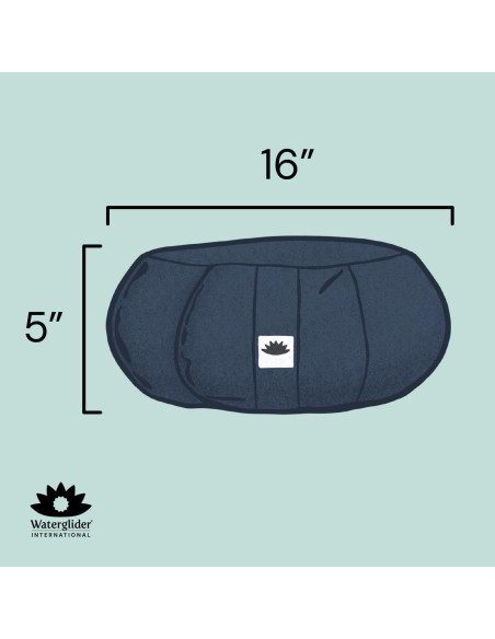 Cojín de Meditación Waterglider Redondo 35cm Relleno Trigo Sarraceno