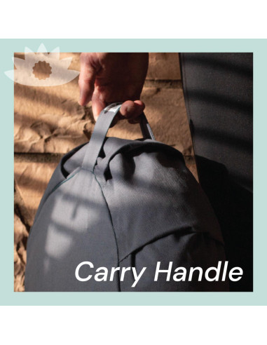 Cojín de Meditación Waterglider Redondo 35cm Relleno Trigo Sarraceno