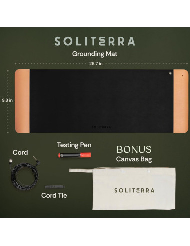 Alfombrilla de Conexión a Tierra Soliterra 67.8x24.9cm Plegable