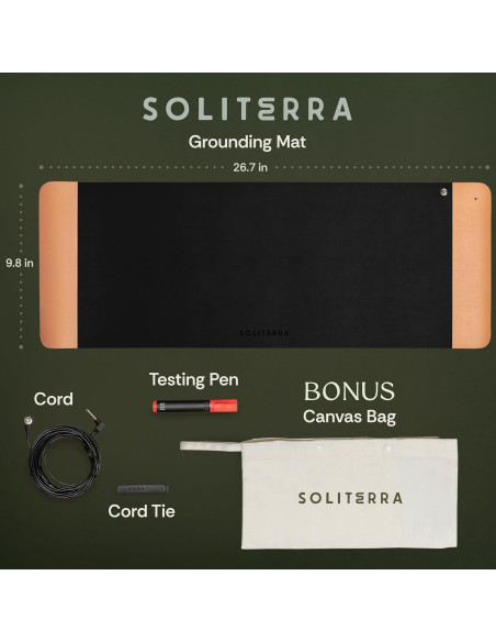 Alfombrilla de Conexión a Tierra Soliterra 67.8x24.9cm Plegable