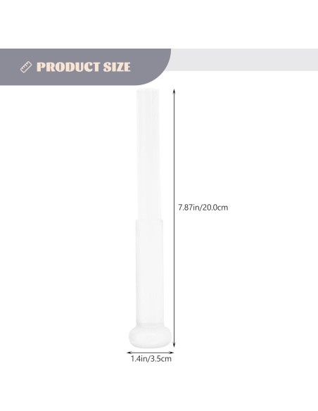 Mazo de Acrílico Transparente SUPVOX 22x3.5cm para Meditación
