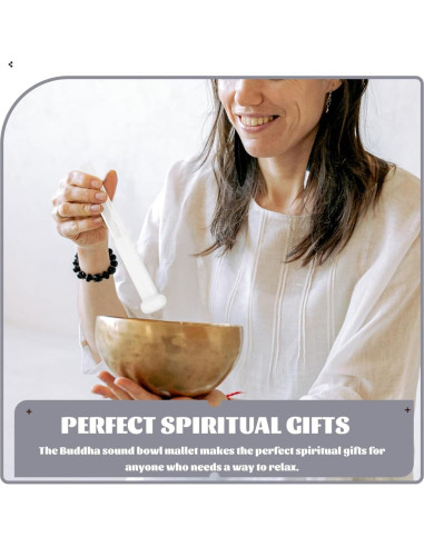 Mazo de Acrílico Transparente SUPVOX 22x3.5cm para Meditación