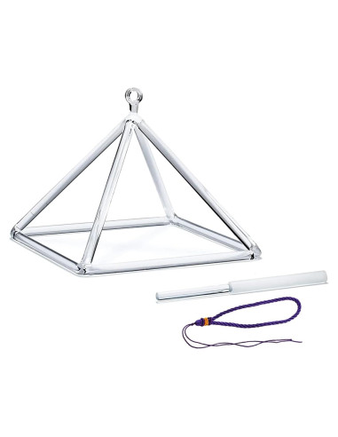 Pirámide de Canto de Cristal Hye-eun 20.32 cm Cuarzo Puro