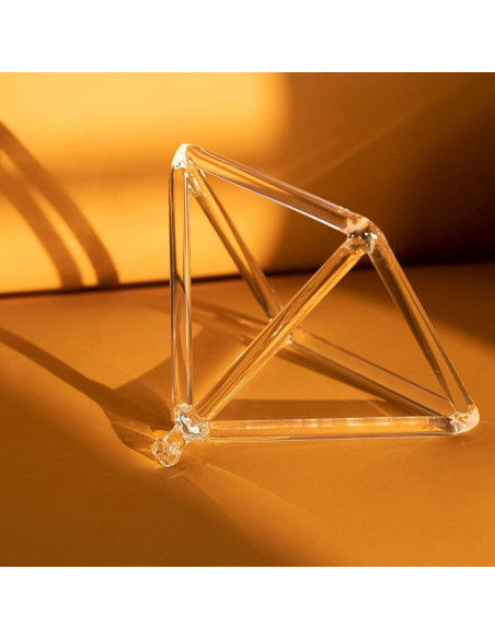 Pirámide de Canto de Cristal Hye-eun 20.32 cm Cuarzo Puro